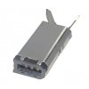 FWS6L (RoHS) FireWire IEEE 1394 Stecker 6pol Kabelmontage Isolierkörper PBT UL 94V-0 Kontakte Kupferlegierung