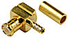 MCX2MC (RoHS) MCX-Crimpstecker gewinkelt vergoldet für RG-178 Kabel Wellenwiderstand 50 Ohm Anschlussart