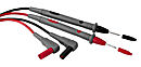 TL-250 Messleitungen Paar rot/schwarz 3 mm PVC hochflexibel 1 2 m Sicherheits-Winkelstecker 4 mm Messspitze