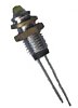 LED105A GELB LED 5 mm gelb Aussenreflektor chrom