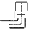 C 64 F3A A+C Federl."C" a+c 64-pol Abgewinkelt