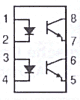 LTV827 2-fach Koppler V iso 5KV = KB827
