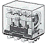 LY2N 24 VDC Miniatur Leistungsrelais 2x um 10 A 230 V Spule 24V DC