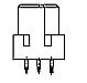 C 32 F3P2 A+C Federleiste Bauform C a+c 32-polig Einlötstift 2.5 mm