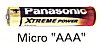 LR 3 PP Panasonic Alkaline Micro AAA 1.5 V 1383 mAh lose