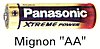 LR 6 PP Panasonic Alkaline Mignon AA 1.5 V 3133 mAh lose