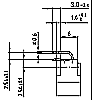 HB 32 M3A A+B Messerl."Mini B" a+b 32-pol abgewinkelt