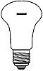 427870150 Straßen + Schienenverkehr Hochvolt Glühlampe 220 V 150 W 1650 Lumen Sockel E27