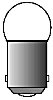 501282114 Röhrenlampe Ba15s 12 V 2.4 A 5 W DxL 18 x 35 mm