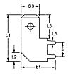 FS 1573 Flachstecker für Printmontage 12 x 16.2 x 6.3 x 0.8 mm