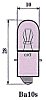 192853900 Telefonlampe 48 V 62 mA 3 W Sockel Ba10s filament CC-2F Mscp .500 life 2500