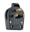 NEMA 6-50P Stecker USA 3-polig 50 A 250 V schwarz/weiß