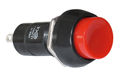 DTS-202104 ROT Taster 1 x schließer Knopf rund rot Zentralbefestigung 12 mm