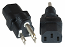 CB-A-1212 Stromadapter USA NEMA 5-15P Stecker auf IEC 60320-C13 Kupplung