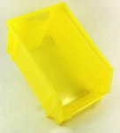 SICHTLAGERKASTEN 1 LxBxH 180 x 120 x 90 mm gelb gebraucht aber wie neu.