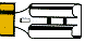 F 603638 IA 100 2.5-6 6.3x0.8 Flachsteckhülsen gelb