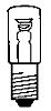 124816 Signalglimmlampe Sockel E14 SG 234 220 V Vorwiderstand 120 kOhm Zündspannung 186 V