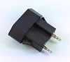 EJ-220 Euro Einbausteckdose geeignet für 250 V~ 2 A Snap-in Breite 20 mm Länge 44 mm Tiefe