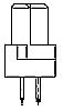 B 32 F3P4 A Federl."B" a 32-pol Einlötstifte 4mm