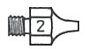 51351200 Spitze DS 112 Aussen 2 3 Innen 1 0 Länge 18mm