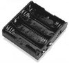 4X UM3F Batteriehalter 4 x Mignon Anschluss Druckknopf (9 V-Block) Abmessungen ca. 58x69x11 mm