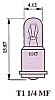 860700700 Miniaturlampe Sockel T1 1/4 MF 1.35 V 60 mA 0.08 W Mscp .010 filament C-2R life 1.000