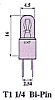 870743100 (RoHS) Miniaturlampe Sockel T1 1/4 Bi- Pin 28 V 40 mA 1.12W Mscp .320 filament C-2F life 4000