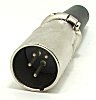 XLR 188-4 XLR-Kabelstecker 4-polig geschraubte Zugentlastung.