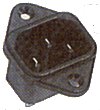 1102-SS Kaltgeräte-Einbaustecker mit Schraubanschlüssen