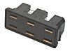 76155.3 USA Einbausteckdose 2-polig 3-fach 15 A 125 V schwarz